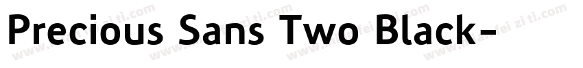 Precious Sans Two Black字体转换